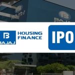 Bajaj Finance logo with a graphic showing reduced stake in Bajaj Housing Finance to 88.75% after IPO, symbolizing a major shift in the housing finance sector and its impact on investors.