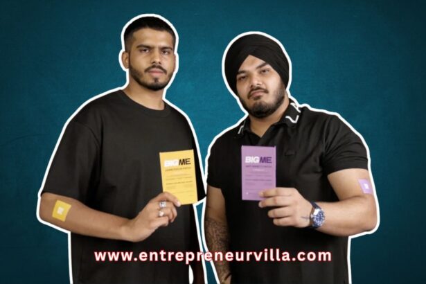 BIGME co-founders Arjit Jain and Gurman Bhatia with transdermal superpower wellness patches in Indore, India
