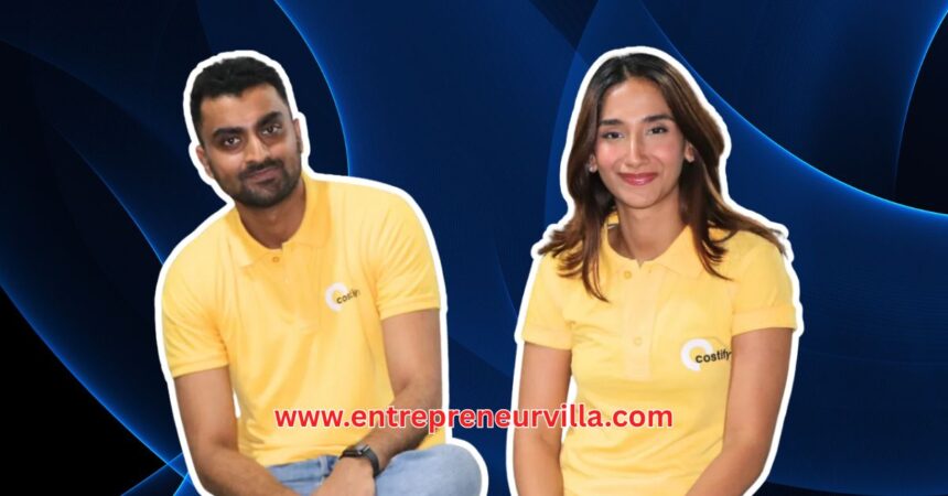 Costify founders Sachit and Ashlin Bansal with refurbished appliances in Delhi